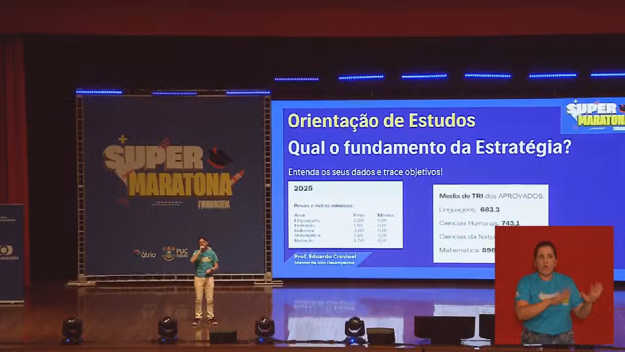 Aulão gratuito de revisão para o Enem abre inscrições a estudantes do Tocantins