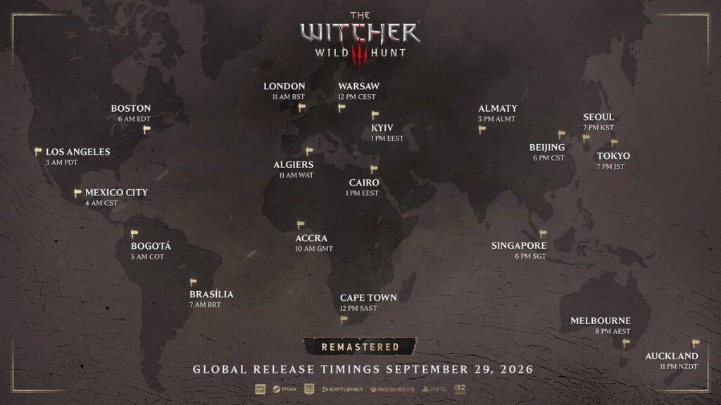 The Witcher 3 Remastered sai na terça e é grátis para donos